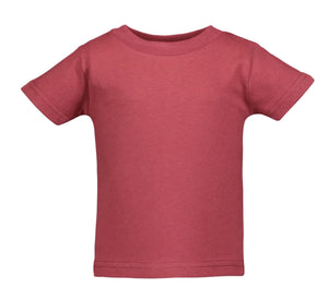 Toddler Jersey T-shirt, 100% Cotton, Garnet