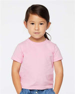 Load image into Gallery viewer, Toddler Jersey T-shirt, 100% Cotton, Light Pink
