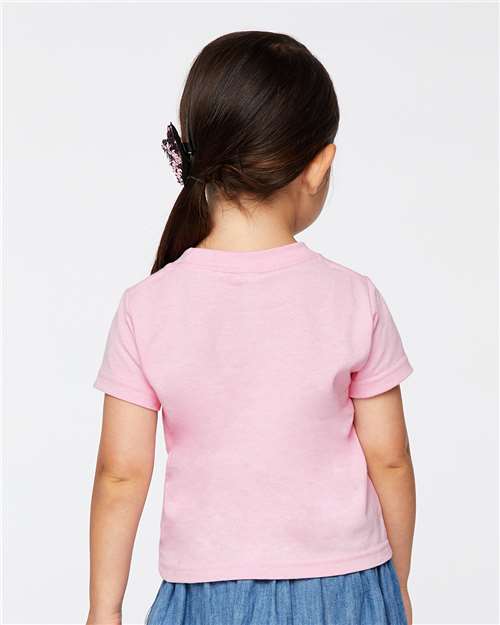Toddler Jersey T-shirt, 100% Cotton, Light Pink