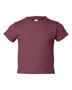 Toddler Jersey T-shirt, 100% Cotton, Maroon