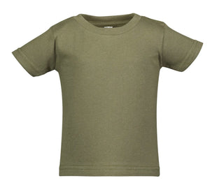 Toddler Jersey T-shirt, 100% Cotton, Military Green