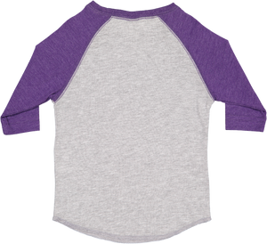 Toddler (Unisex) Raglan Baseball T-Shirt  (Vintage Heather / Vintage Purple)