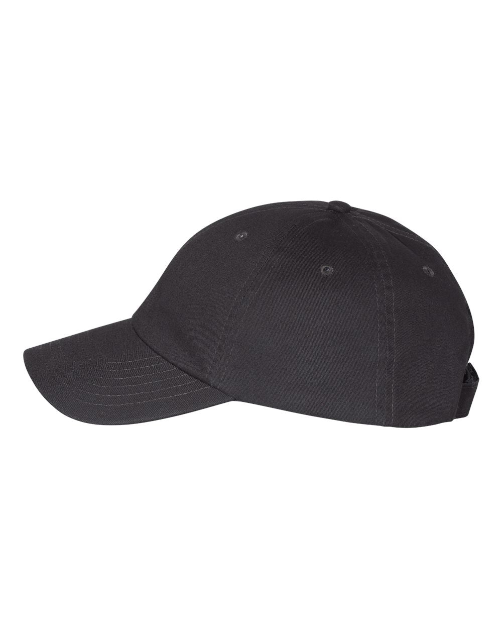 Adult Brushed Twill Cap, Charcoal