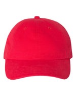 Load image into Gallery viewer, Adult Brushed Twill Cap, Red
