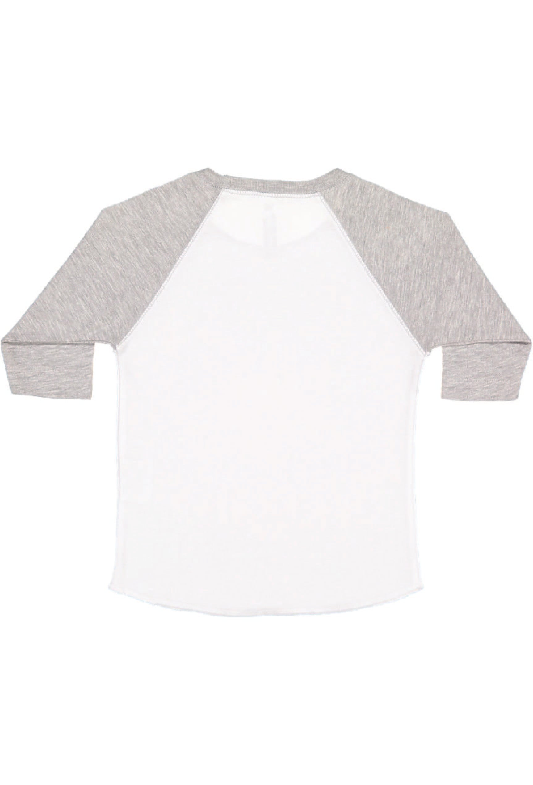 Toddler (Unisex) Raglan Baseball T-Shirt  (White / Vintage Heather)