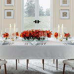 Load image into Gallery viewer, White Linen Hemstitched Tablecloths, Various Sizes
