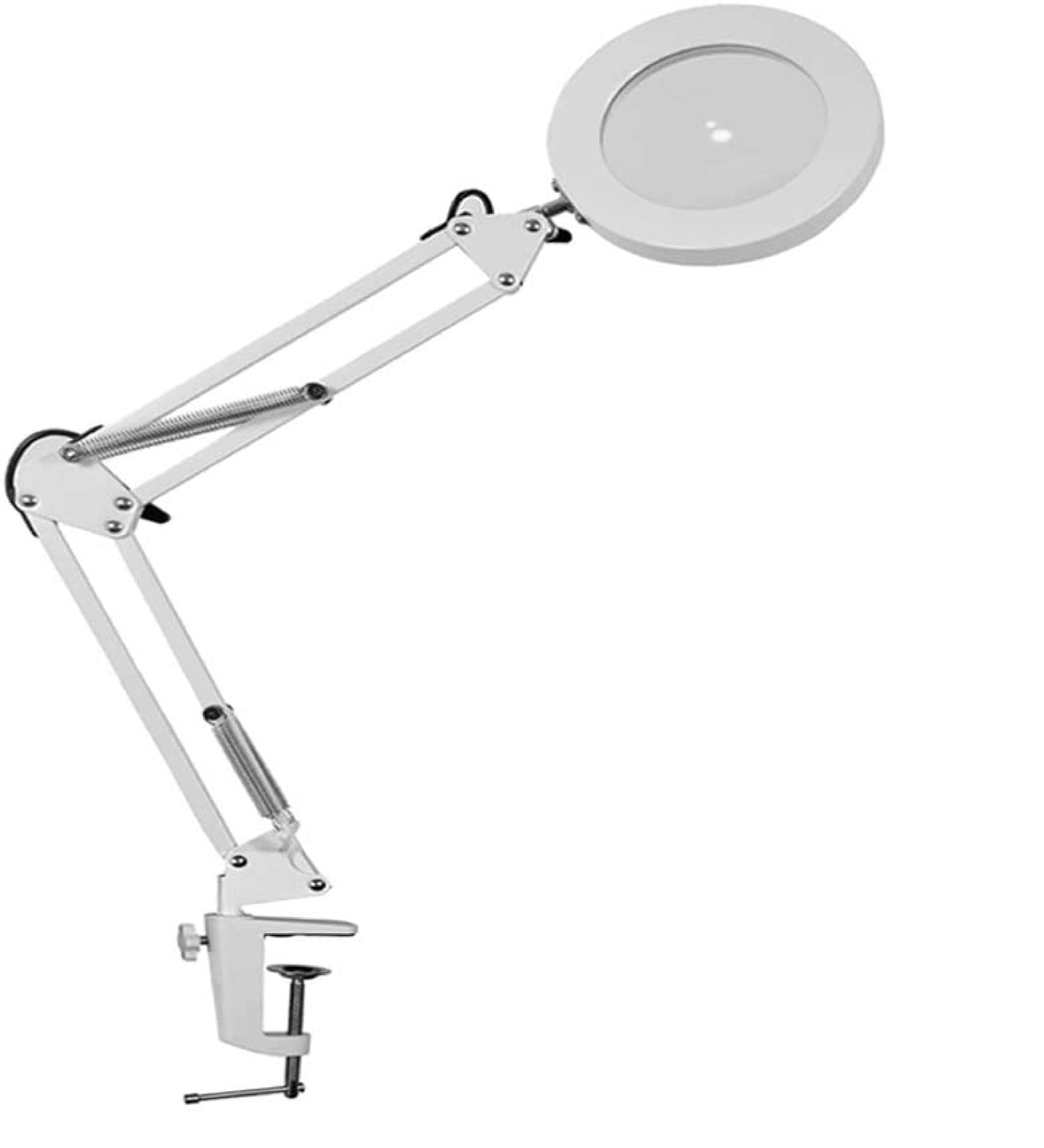 (USB Powered), White Desktop LED Light Lamp and 5X Magnifier