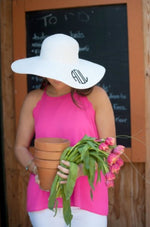 Load image into Gallery viewer, Woman Floppy Hat   (White)

