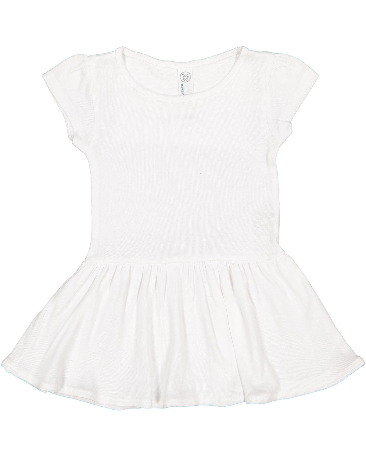 Baby Cotton Rib Dress, (Sizes: 6M - 24M), White
