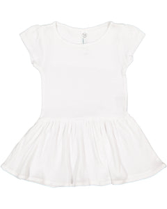 Baby Cotton Rib Dress, (Sizes: 6M - 24M), White